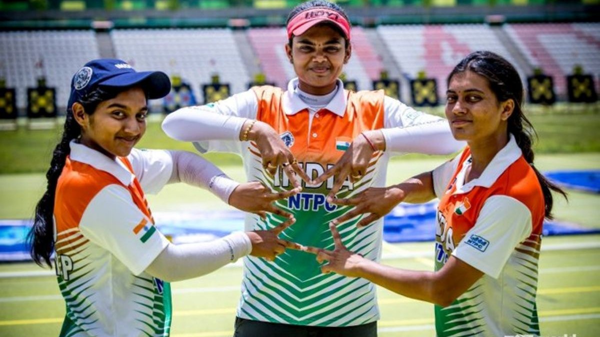  India Women's compound Archery team wins Gold with world record