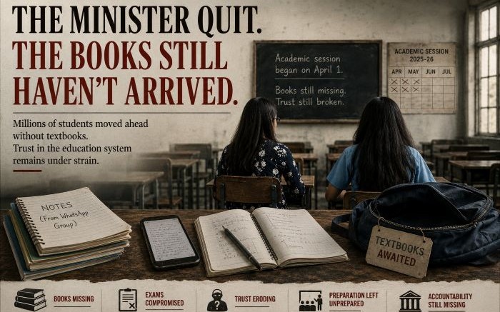 The Minister quit, the books still haven't arrived 