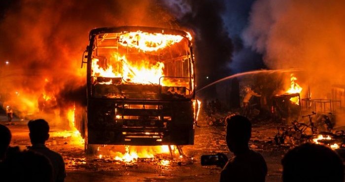 Rajasthan: 8 killed, 22 injured as bus catches fire after ramming truck 