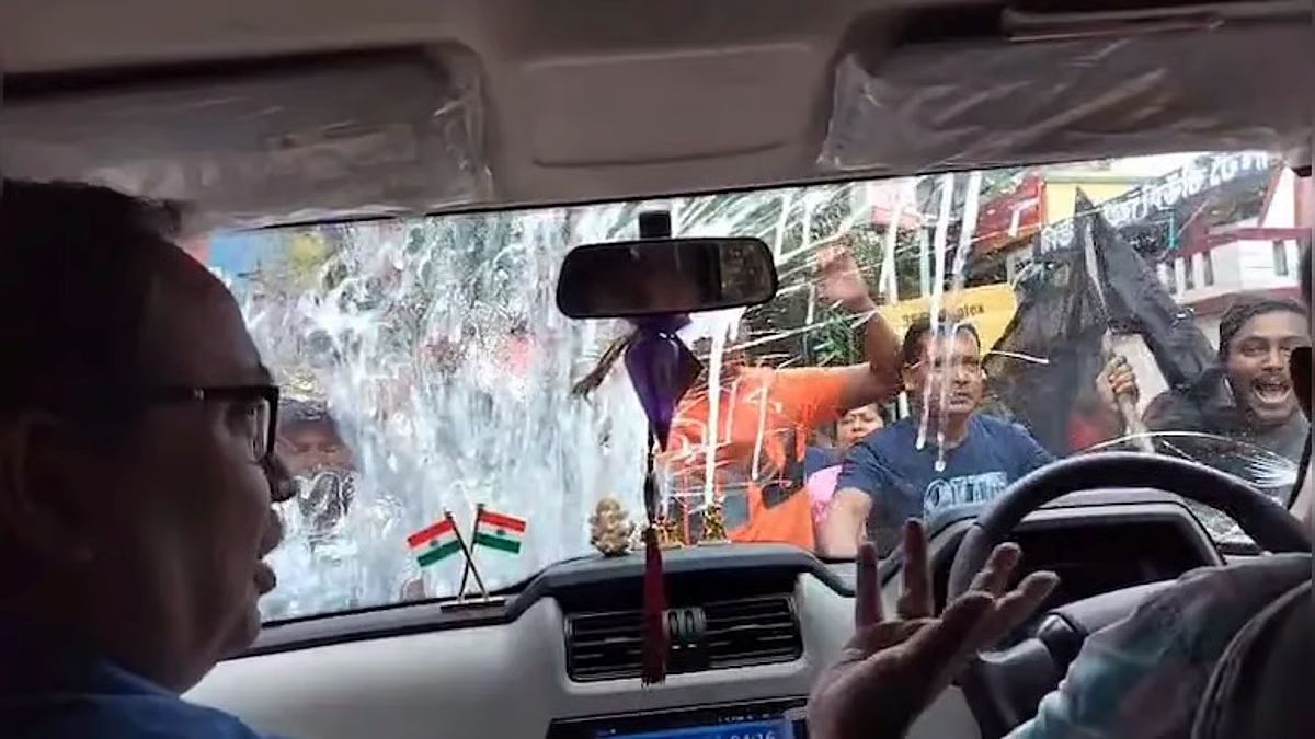 Stones, eggs hurled at TMC MLA Kunal Ghosh's car in Hooghly
