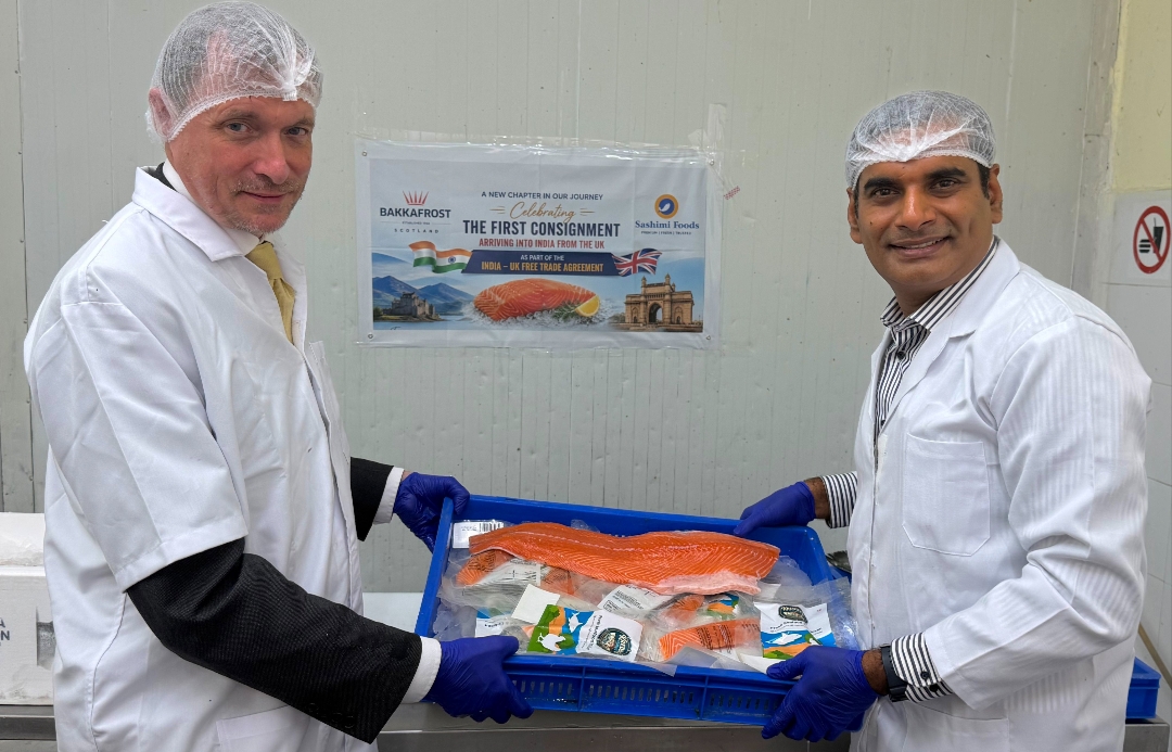 Bengaluru firm receives 1st salmon consignment under UK-India CETA