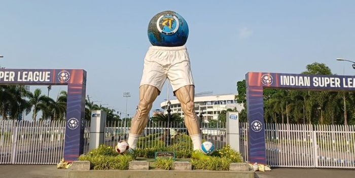 Mamata-designed football sculpture near Kolkata stadium removed