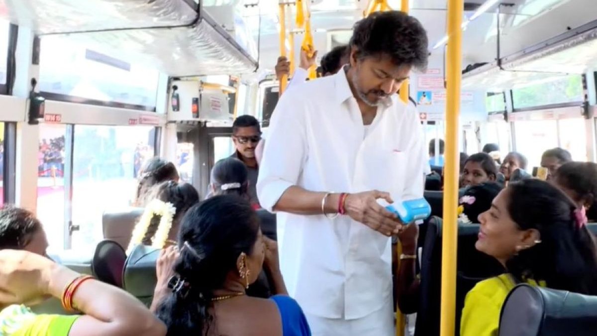 CM Vijay rolls out expanded free bus travel for TN women