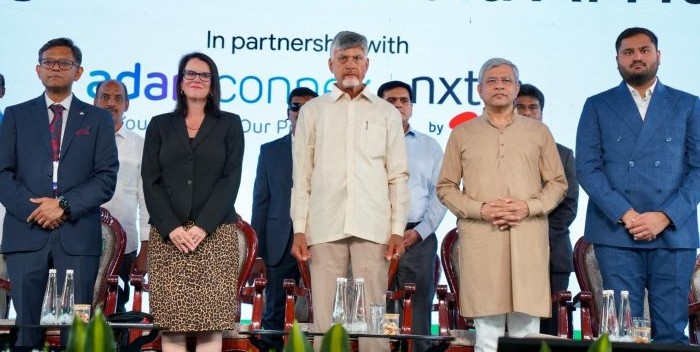 Andhra CM Naidu lays foundation of Google data centre near Vizag