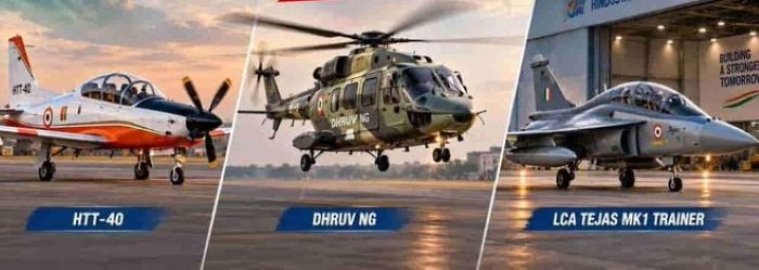 HAL delivers Tejas Trainers, HTT-40 to IAF; Dhruv NG to Pawan Hans