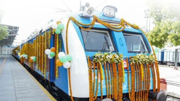 PM Modi flags off India's first hydrogen-powered train from Jind
