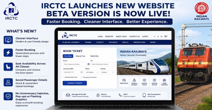 New IRCTC website launched