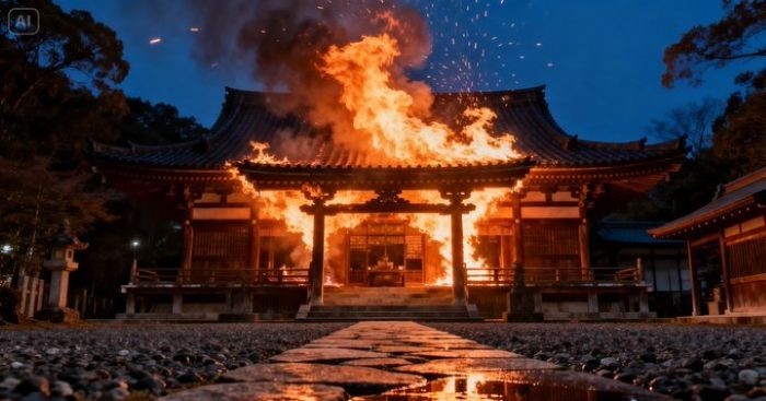 Nine Japanese shrines, temples lost to fire in 5 months of 2026
