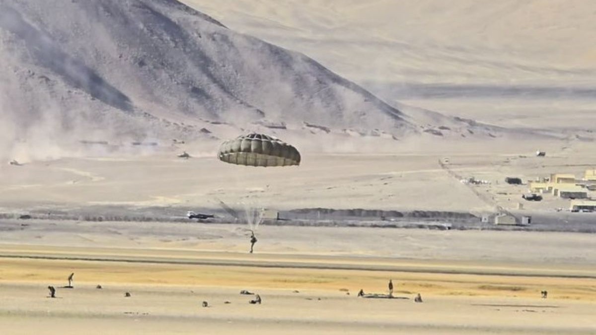 Ladakh: DRDO conducts live jump of Advanced High-Altitude Parachute 