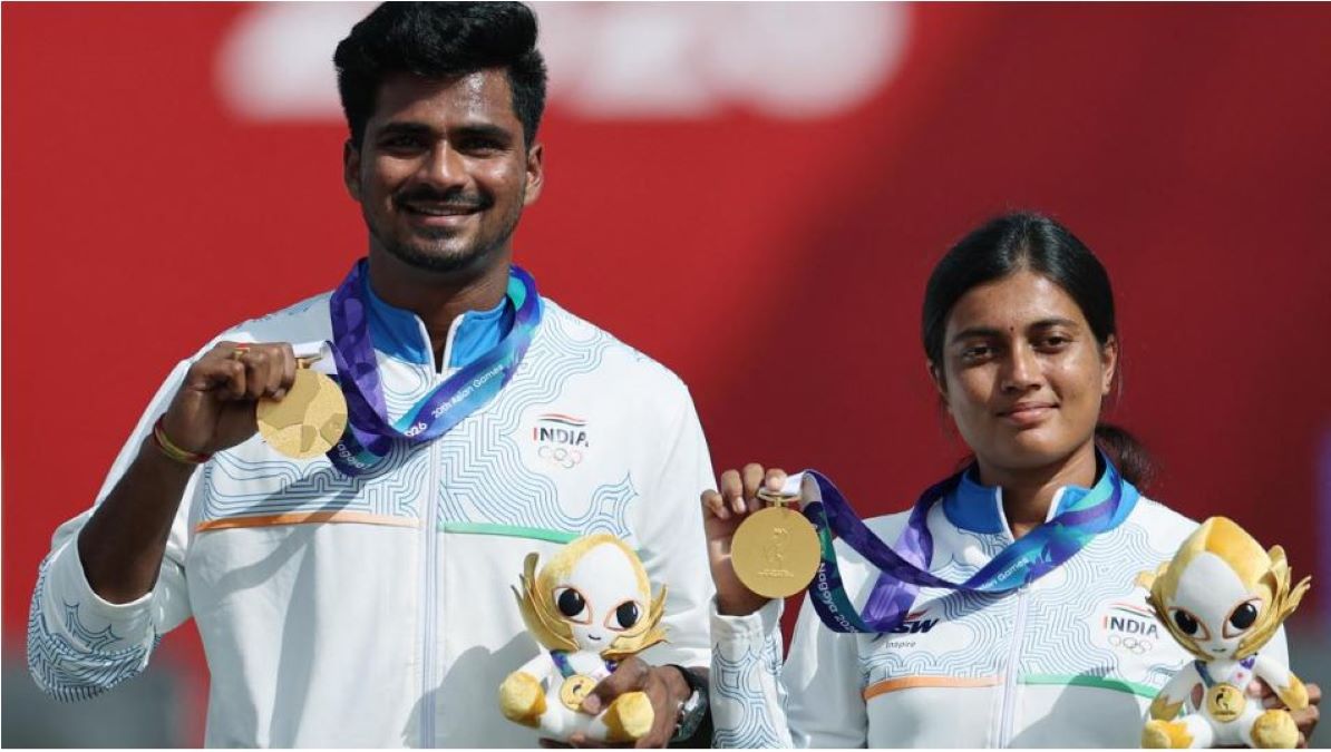 Asian Games: Chikitha-Sahil win archery gold after shoot-off thriller