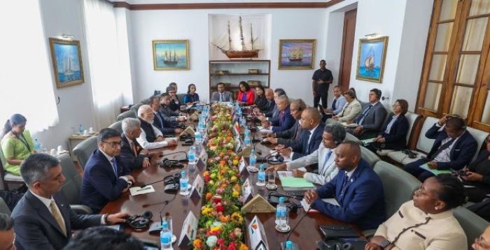 Modi receives Seychelles' highest honour, holds talks with President
