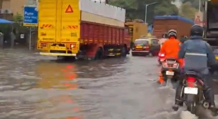 Heavy rain hits Mumbai: Flooded roads, uprooted trees