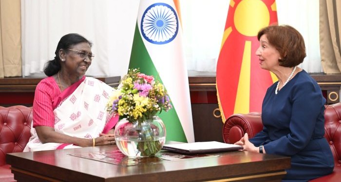 President Murmu holds talks with North Macedonian President Davkova
