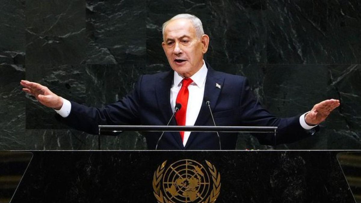 UN delegates walk out,  Netanyahu calls them moral cowards
