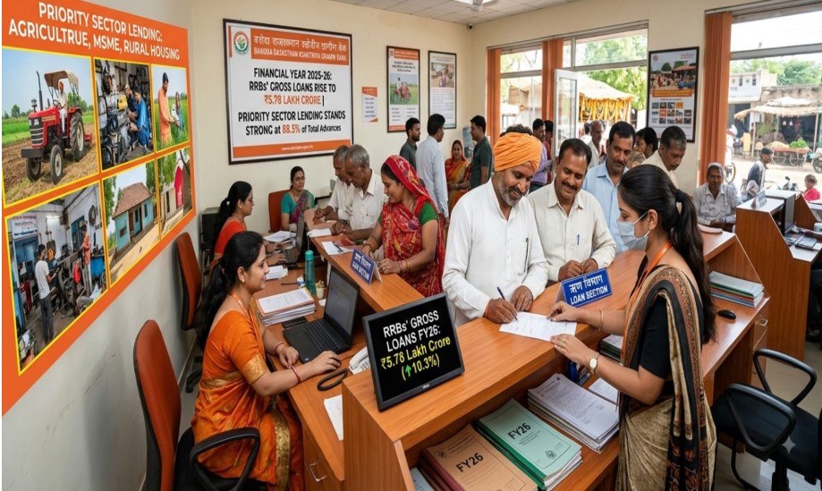 RRBs' gross loans rise 10.3% to Rs5.78 lakh crore in FY26