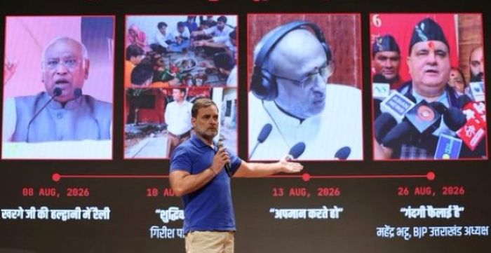 Rahul Gandhi demands FIR over purification at Kharge rally venue