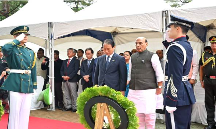 Rajnath Singh unveils Indian War Memorial marking Korean war legacy
