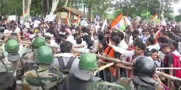 Ranchi protesters lathi-charged, tear-gassed, JPSC ex-chief arrested