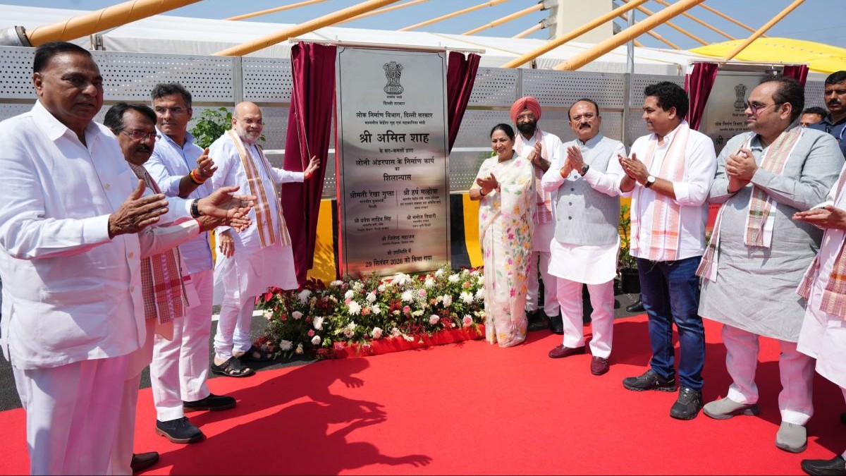 Amit Shah inaugurates Barapullah flyover, 3 other road projects in Delhi
