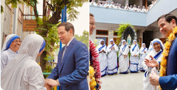 Marco Rubio visits Saint Teresa’s Mother House in Kolkata