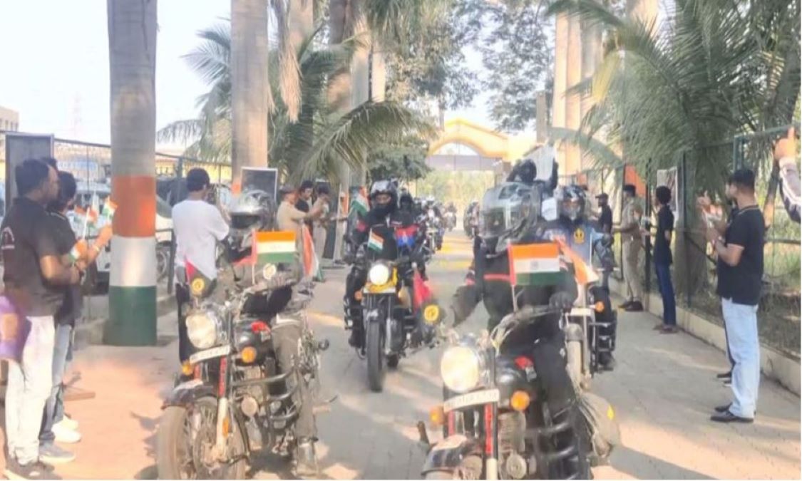 Gujarat: National unity rally with 150 motorcycles flagged off in Surat
