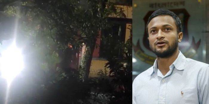 Shakib Al Hasan’s home targeted hours after joining Hasina's presser