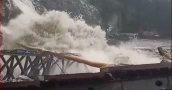Bailey bridge washed away, road connectivity hit in North Sikkim