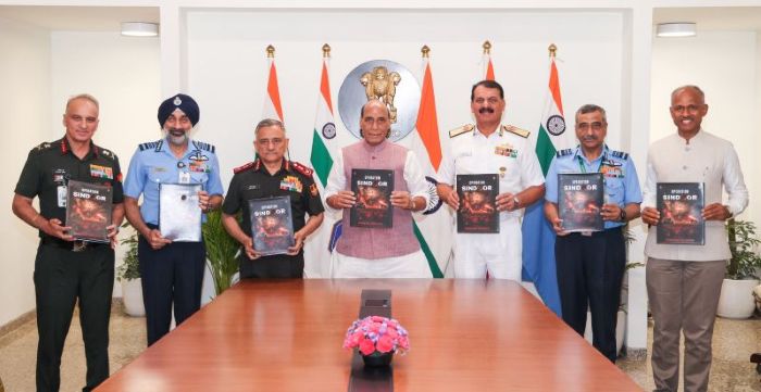 Rajnath Singh releases commemorative book on Operation Sindoor