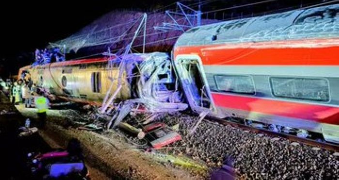 High-speed trains collide after one derails in Spain, killing at least 21 
