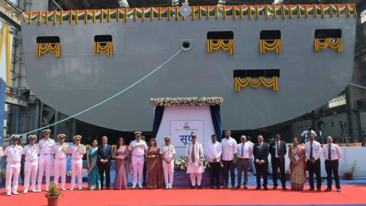 Rajnath Singh launches first indigenous fleet support ship ‘Surya’