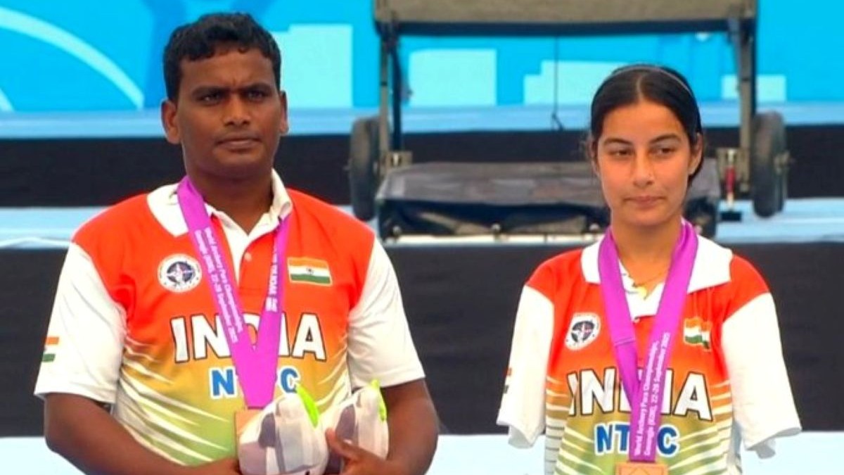 Sheetal, Toman clinch gold in compound mixed team archery