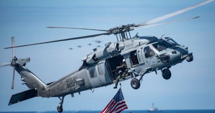 US Navy helicopter goes down in Arabian Sea, crew member missing