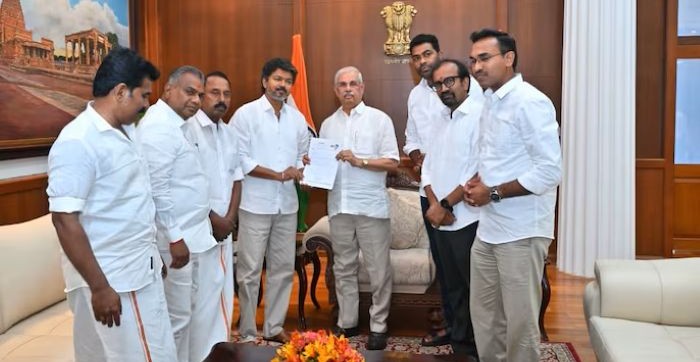 Vijay meets TN Guv, stakes claim to form Govt, Cong to support TVK 