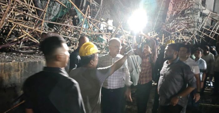 Gandhinagar construction site accident: 15 workers rescued