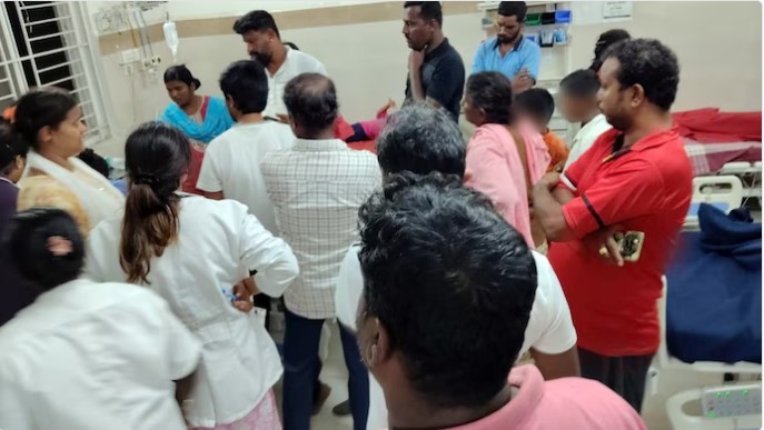 50 students hospitalised after eating hostel food in Karnataka 